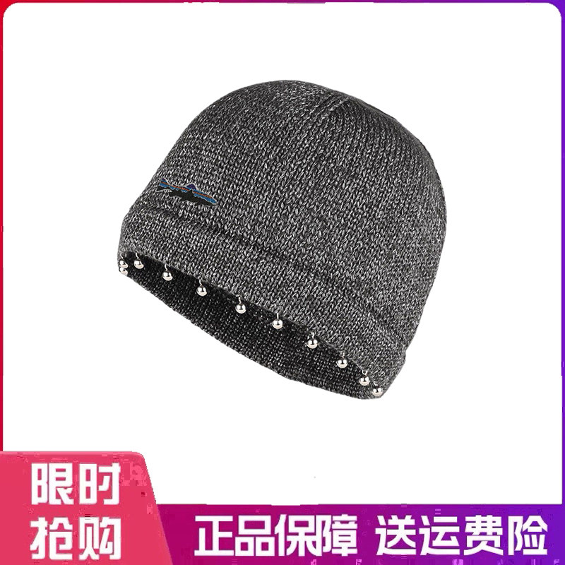 户外帽子减龄挂珠针织包头帽女秋冬小众百搭打卡拍照辣妹休闲冷帽