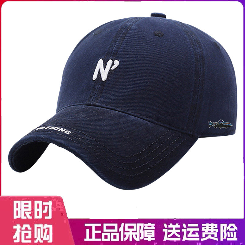 户外帽子刺绣水洗男女韩版复古棒球帽潮百搭时尚鸭舌帽春秋遮阳帽