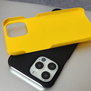 适用苹果14/13手机壳创意半包无边iPhone15promax硬壳高级感冷淡男士暗紫色苹果15pro的保护壳超薄大孔个性