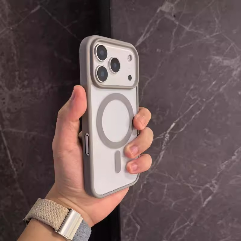 肤感高透磁吸手机壳适用于iPhone17高级感苹果16promax简约透明15plus无线充13情侣12防摔11pm保护套17Pro壳