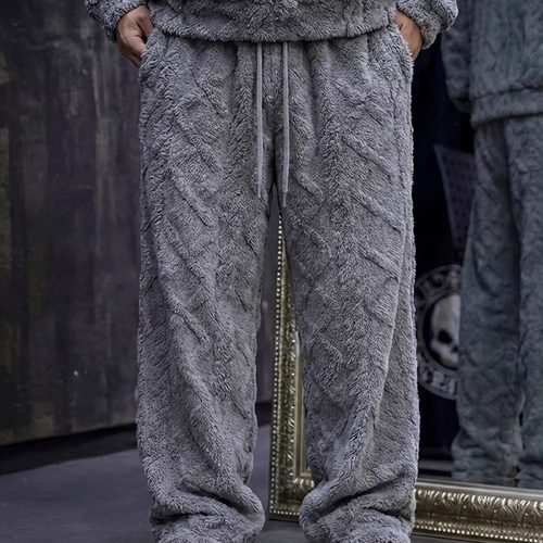 ByTheR冬季保暖柔软抓绒裤