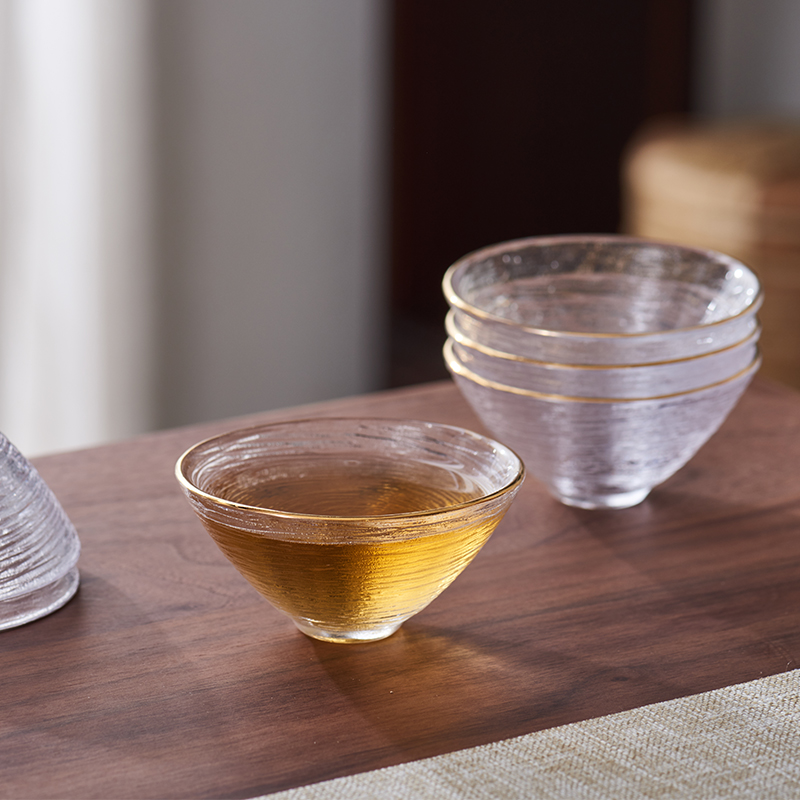 湘茗堂耐热玻璃品茗杯小茶杯茶具