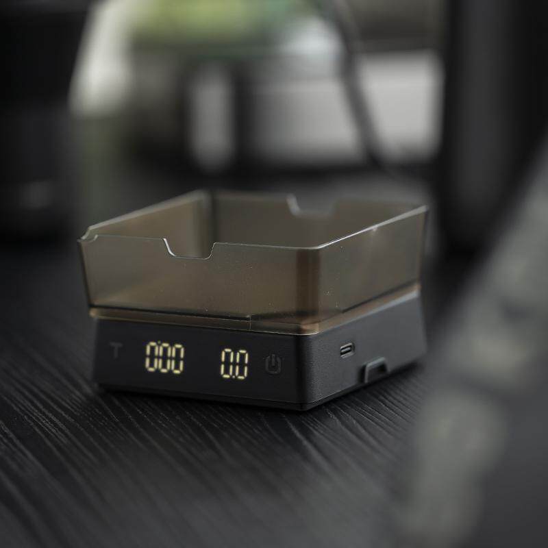 新款计时电子秤胡桃木实木小型咖啡称茶叶称咖啡豆专用电子秤家用