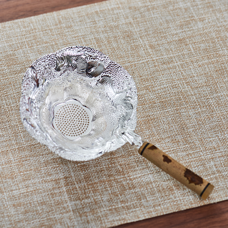 梅鹿竹过滤网茶漏器茶漏茶具配件