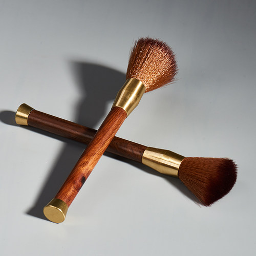 湘茗堂中式黑檀花梨养壶笔茶刷