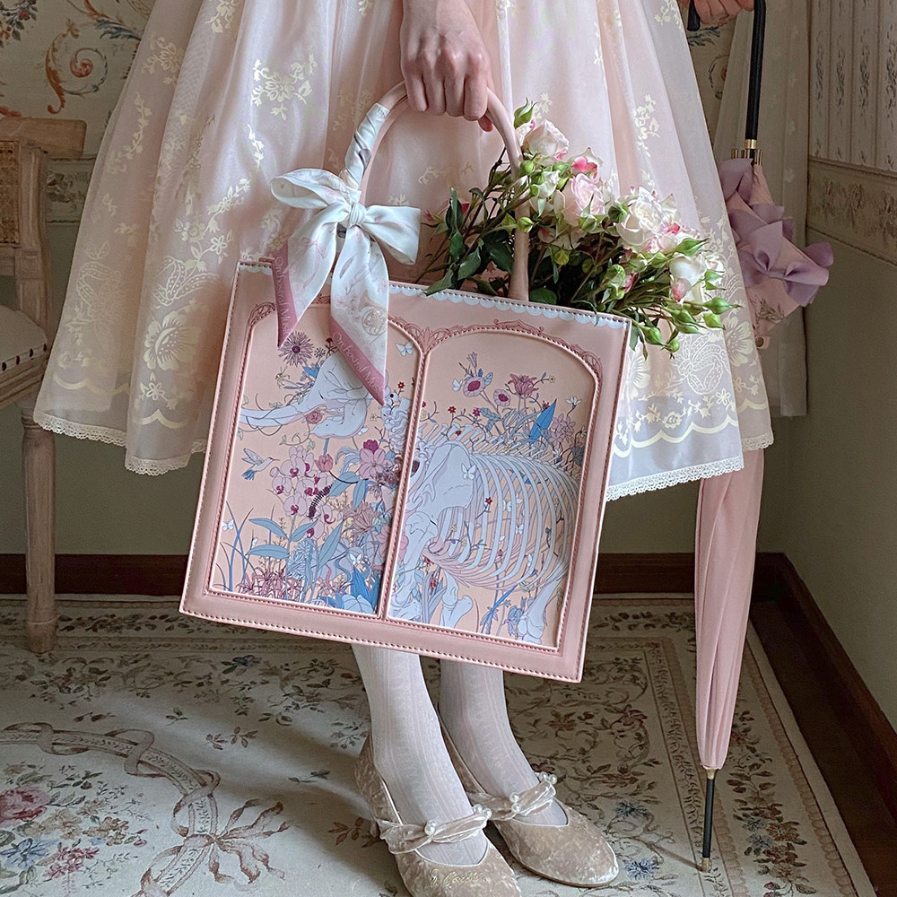 象生【现货】Lolita原创大容量百搭淑女制服斜挎包托特包怎么看?