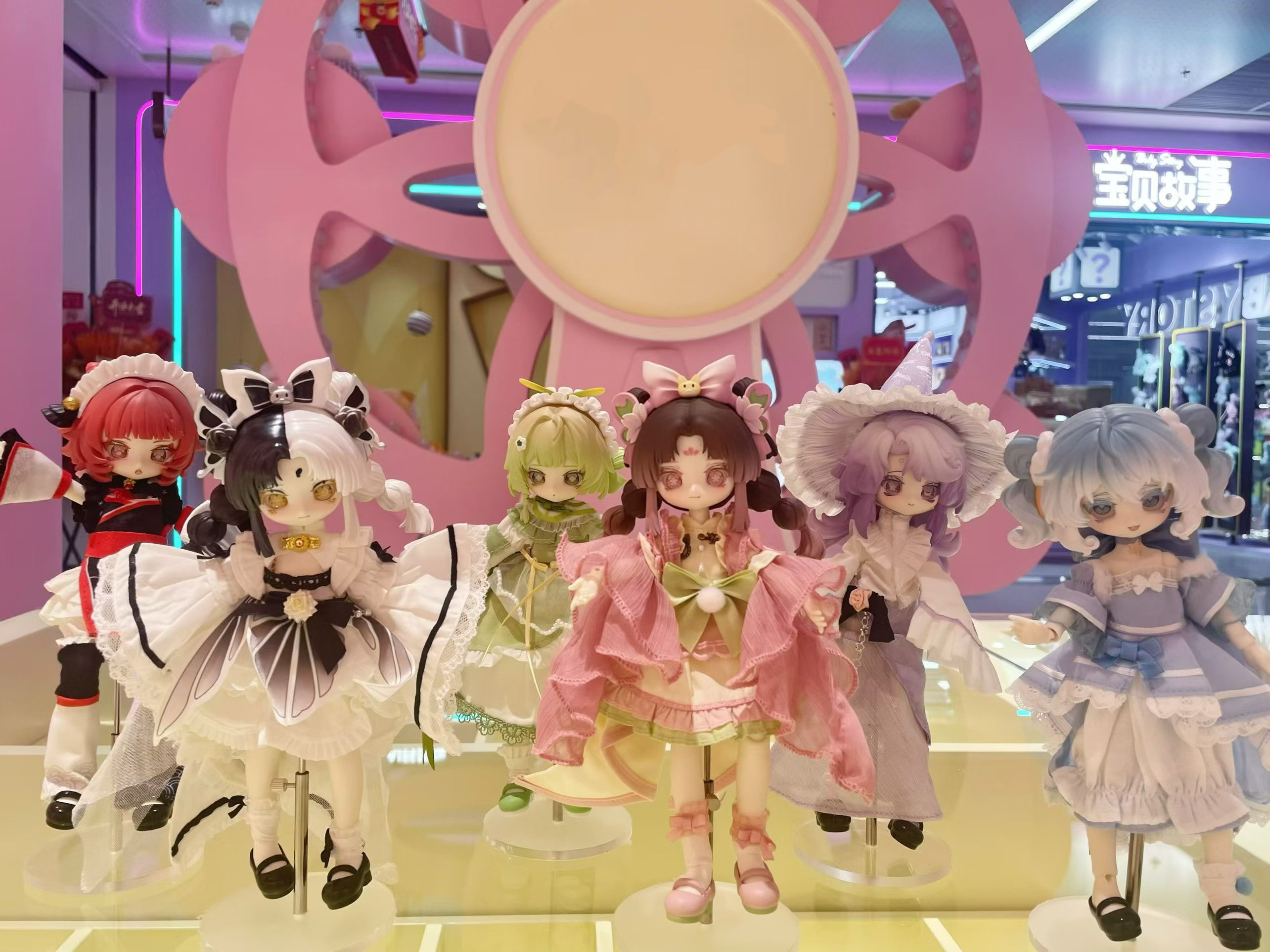 时序回音系列BJD潮玩盲盒搪胶娃娃女孩礼物礼品学习桌摆件可爱女