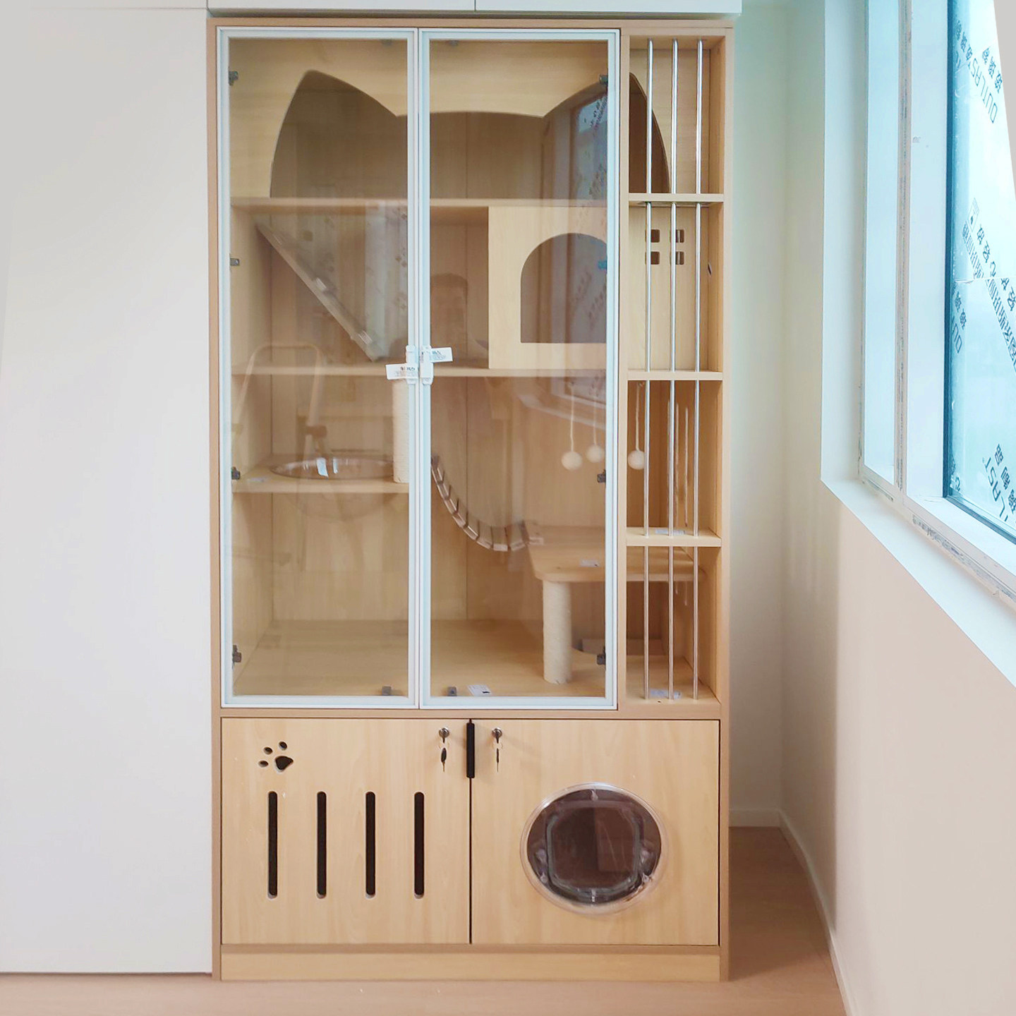 豪华超大猫房猫别墅实木多猫家庭室内猫屋猫房阳台猫柜猫笼定制,宠物/宠物食品及用品,猫笼子/猫别墅,淘宝优惠券,粉丝福利购,淘宝优惠卷