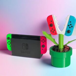 switch手柄支架食人花造型卡托switch卡收纳游戏【外贸清仓】