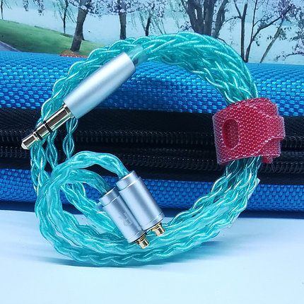 订做短耳机线40cm蓝牙耳放音频线mmcx0.78针凸3.5八股升级镀银线