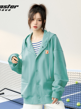 BEASTER WAVE官方潮牌时尚宽松连帽外套运动休闲国潮长袖秋夹克男