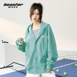 秋夹克男 宽松连帽外套运动休闲国潮长袖 BEASTER WAVE官方潮牌时尚