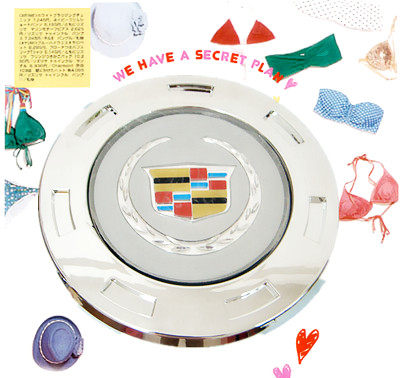 凯迪拉克 凯雷德Escalade 07-14款 22寸钢圈轮毂盖车轮中心彩色标