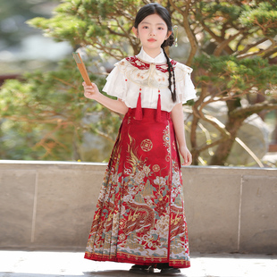 马面裙女童汉服夏装2026新款套装国风古装儿童古风上衣演出服夏季