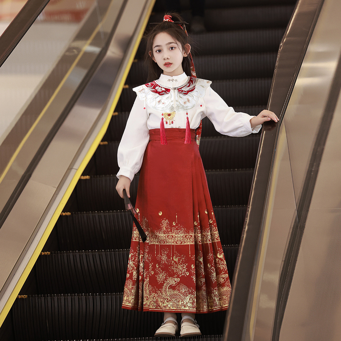 女童马面裙冬装明制汉服套装2026新款拜年服儿童中国风新中式古风,童装/婴儿装/亲子装,汉服,淘宝优惠券,粉丝福利购,淘宝优惠卷