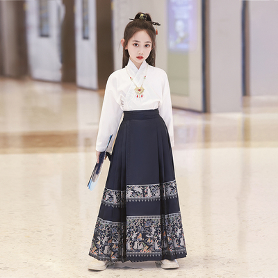 马面裙冬季女童中国风汉服