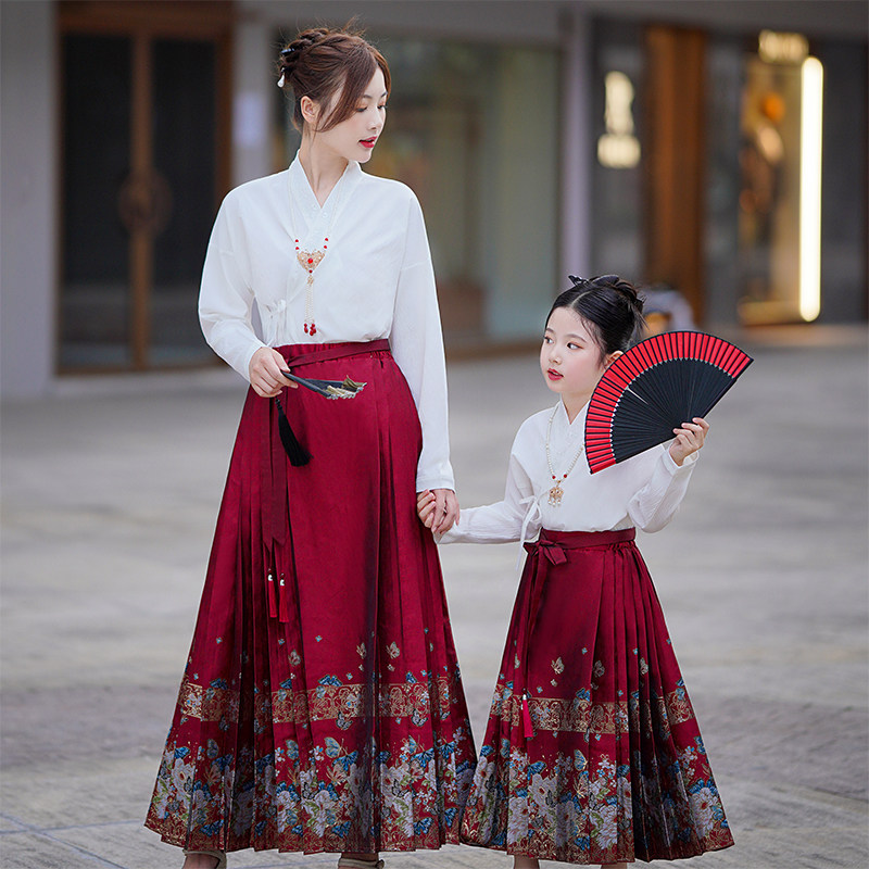 常规春秋女童国风汉服马面裙
