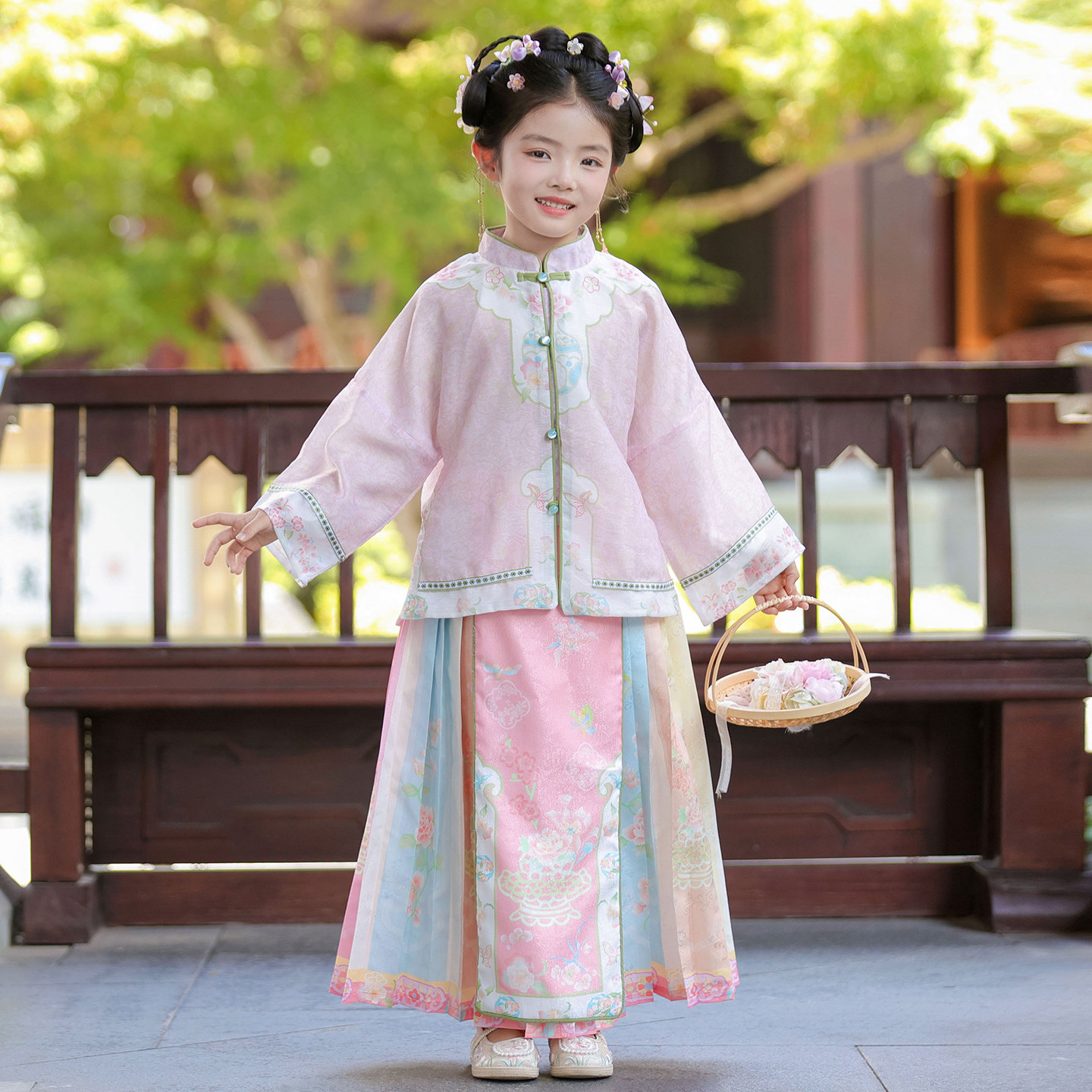 汉服女童2025新款春秋儿童中国风