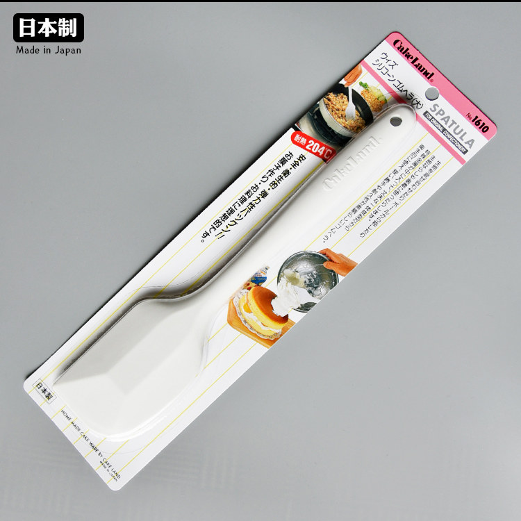 日本进口cakeland大号一体式硅胶刮刀烘焙工具奶油蛋糕搅拌刀抹刀