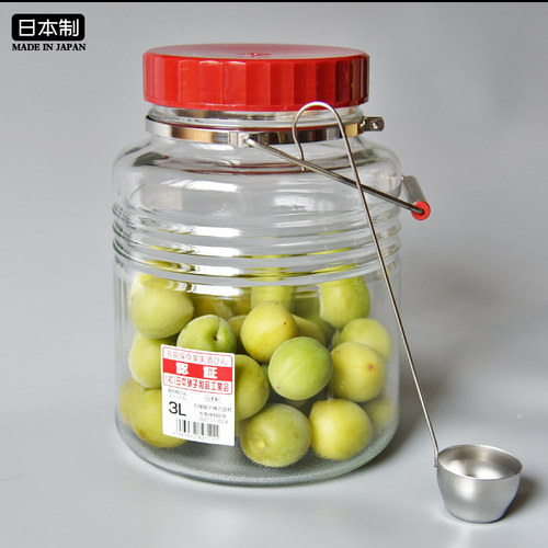 日本进口复古风酵素玻璃密封罐