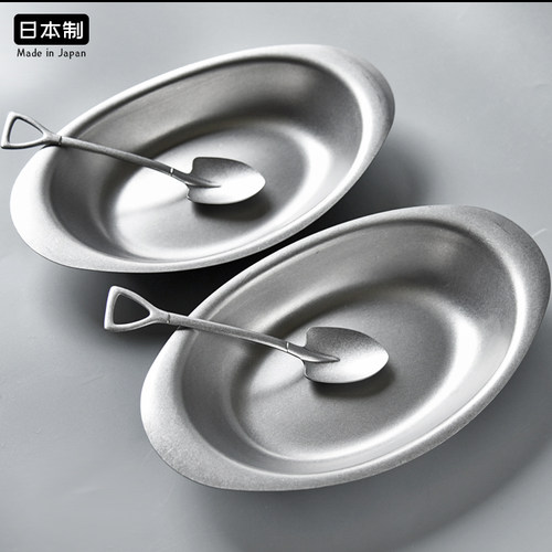 青芳制作所深餐盘不锈钢日式复古
