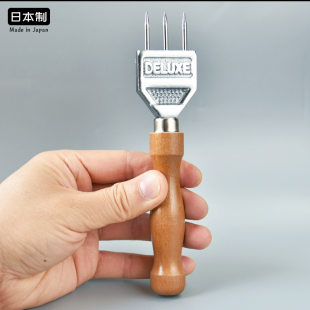 DELUXE日本冰锥原装进口调酒三叉冰锥凿圆冰球分冰器冰叉酒吧工具