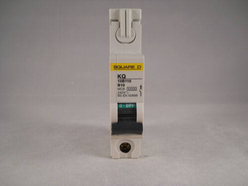 KQ10B110 Square D KQ MCB 10 Amp Type B Single Pole 10A Circu