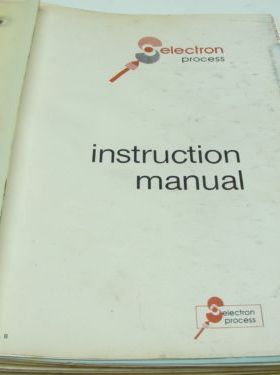 VINTAGE 1970'S SELECTRON ELECTROPLATING INSTRUCTION SERVICE