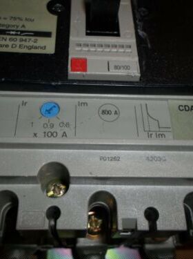 CDAE34100 SQUARE D I LINE CDAE34100 100 AMP TRIPLE POLE MCCB