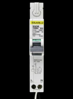SQOR132B03 SQUARE D 32 AMP TYPE B 6kA 30mA RCBO SQOR 132B03