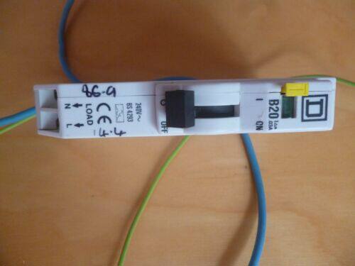 Square D QOE 20A RCBO 30mA Qwikline Clip In older style