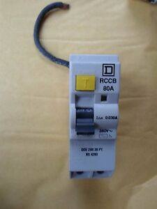 QOE20030PT SQUARE D QOE 80 AMP 30mA QOE20030PT RCCB CIRCUIT