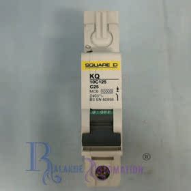 10C125 C25 SQUARE D 10C125 KQ Type C 25A MCB Breaker fuse