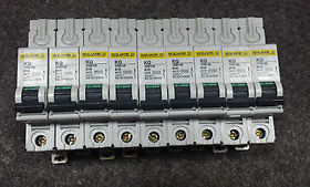 Square D KQ10B116 B16 Circuit Breaker BSEN 60898 Poles 1