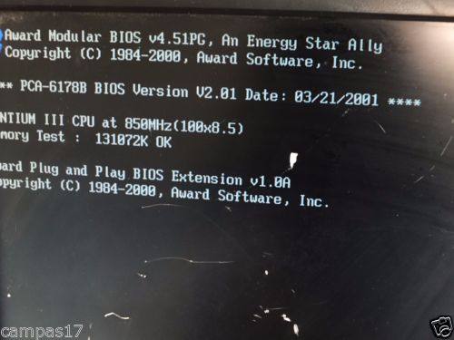Advantech PCU BOARD PCA-6178 Rev.b1，带CPU风扇和存储卡9151