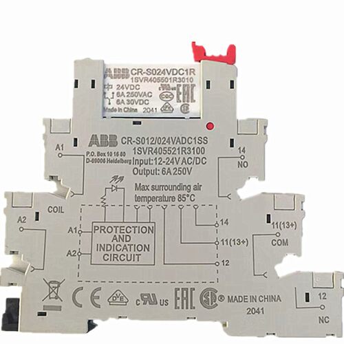 CR-S012/024VADC1SS 24VDC底座ABB端子式薄型CR-S024VDC1R 继电器