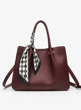 真皮女包2026新款日常上班通勤包高级感时尚女士手提包单肩斜挎包