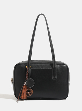 简约高级感大容量保龄球吐司包通勤百搭腋下手提包时尚女士单肩包