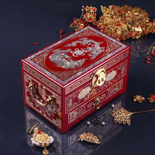 用一辈子的漆器首饰盒结婚嫁妆盒