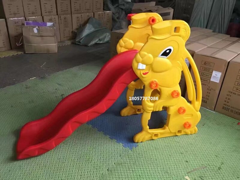 幼儿园小象小熊滑梯秋千组合 儿童室内滑滑梯玩具 宝宝荡秋千乐园