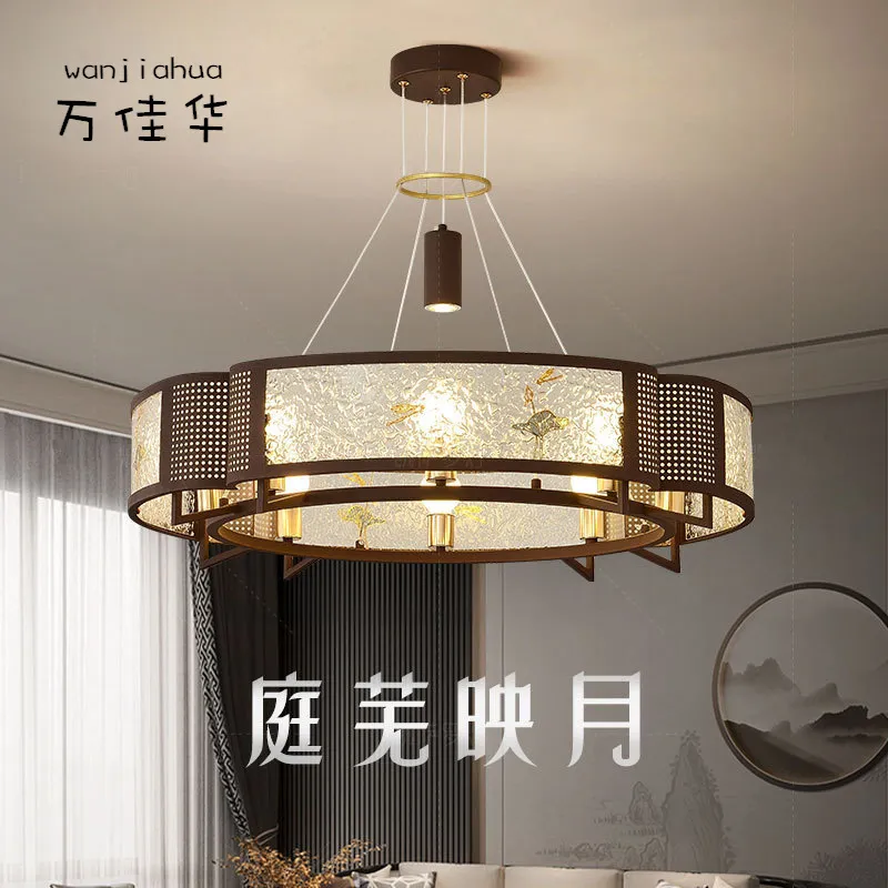 客厅吊灯宋式美学禅意新款茶室吊灯全光谱护眼中古风餐厅大厅主灯,家装灯饰光源,智能吊灯,淘宝优惠券,粉丝福利购,淘宝优惠卷