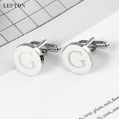 袖 cufflinks礼盒装 扣男士 扣领夹套装 法式 Z英文字母衬衫 G字母袖