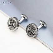 袖 扣袖 时尚 包邮 外贸饰品礼盒装 扣个性 法式 复古花纹男士 钉男士