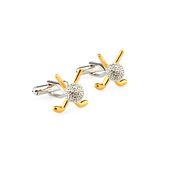 扣钉法式 优质男士 扣双色商务衬衣袖 扣趣味高尔夫球袖 扣 袖