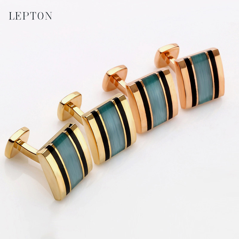 包邮法式衬衫袖扣男士宝石猫眼石袖扣优雅方形玛瑙婚庆礼物