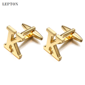 Z衬衫 法式 口扣定制送礼盒 钉男金色字母K袖 扣英文字母A 袖 扣袖