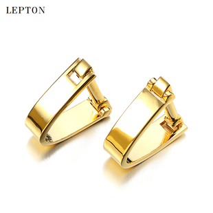 包邮送礼盒时尚U形袖扣袖钉男士个性优雅法式衬衫商务cufflinks