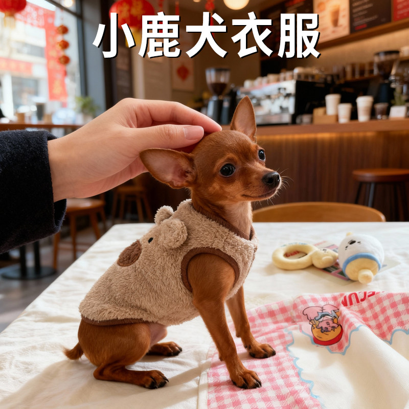 小鹿犬幼犬衣服小型犬迷你春装保暖背心透气超小体狗四季宠物专用