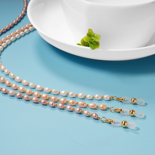 淡水珍珠眼镜链条巴洛克挂脖眼睛复古风网红防掉带配饰挂绳潮时尚