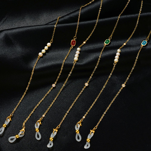 眼镜链女挂复古珍珠强保色